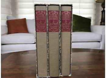 THE LIFE OF SAMUEL JOHNSON By James Boswell 3 Part Book Set