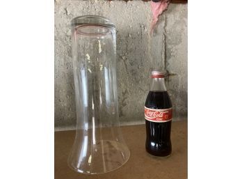 Assortment Of Clear Glassware & Vintage Coca-Cola In Glass Bottle