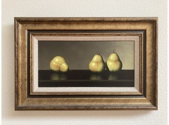THREE PEARS -oil -by Clifford Bailey