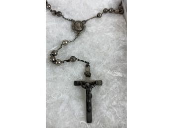 Beautiful Antique Sterling Rosary