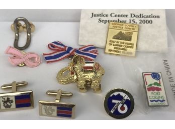 Collection Of Assorted Pins And Cufflinks