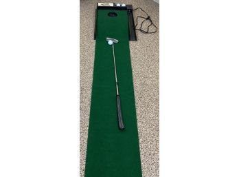 Ultimate Choice Brand The Ultimate Putting System Putting Green With Electronic Ball Return & Putter