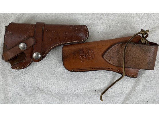 Two Leather Pistol Holsters