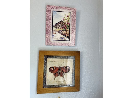 Decorative Painted Tile Wall Hangings