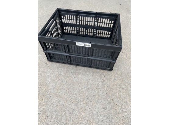 BLACK FOLDABLE CRATE