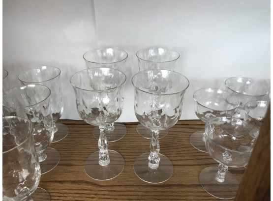 Collection Of  3 Types Of Stemware