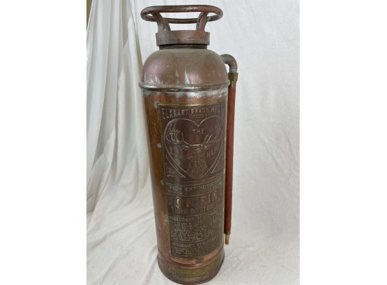 Cool Antique Elkheart Brass Fire Extinguisher