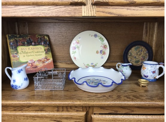 Assortment Of Displayed Dishes & Kitchen Accessories- Shown In Photos