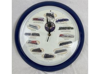 Lionel Train Brand Wall Clock (battery Is Blown/see Photos)