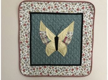 Quilted Wall Hanging Decoration Of Butterflies