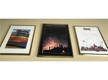 Trio Of  Framed Scenic Locations