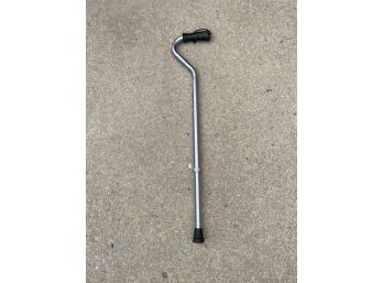 CANE WITH RUBBER HANDLE