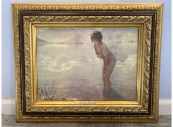 Beautiful Framed Print Of September Morn By Paul Emile Chabas
