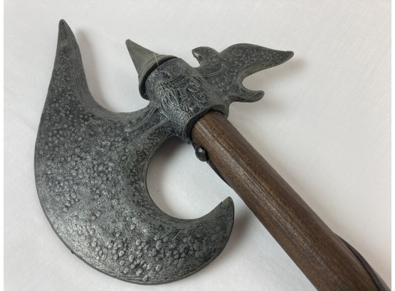 Decorative Metal And Wood Full Size Medieval Battle Hatchet