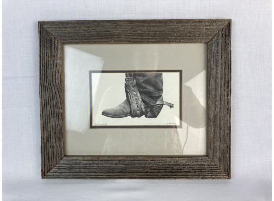 Framed 'old Favorites' Published From Original Charcoal & Pencil Drawing By JD Hillberry