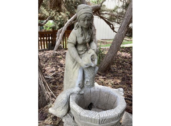Two Foot Tall Cast Water Feature