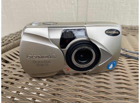 Olympus Point-and-shoot Film Camera With Soft Case