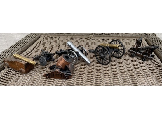 Nice Collection Of Small Cast Metal Cannons