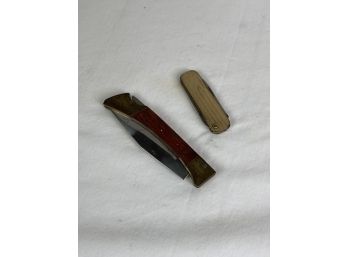 Vintage Pocket Knives- One Engraved (see Photos)