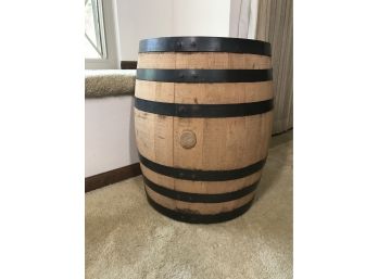 Wine Barrel End Table