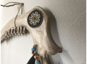 Native American Style Jawbone Art