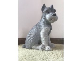 Cute Gray Puppy Fingureine