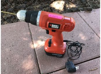 Black & Decker Brand 9.6 V Rechargeable Drill With Charging Cord