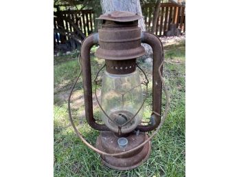 Rustic Lantern With Glass