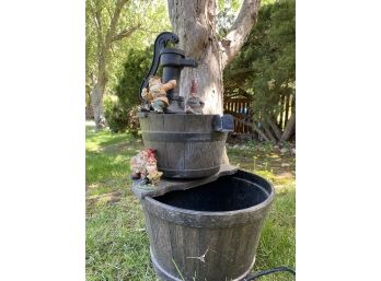 Big Outdoor Gnome Fountain