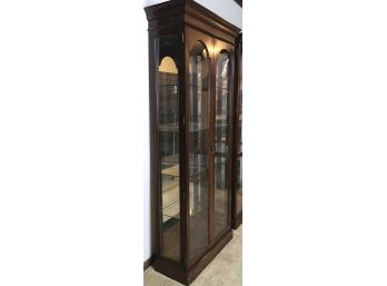 Tall Mirrored And Lighted Wooden Display Case , Lights Didnt Turn On