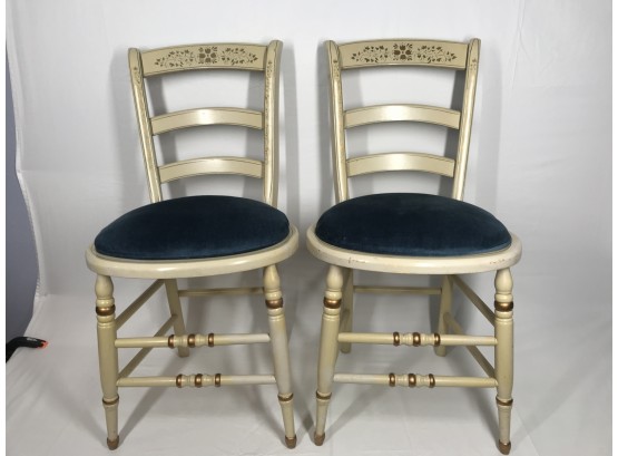 Vintage Replica Ford Theater Chairs With A Blue Velvet Seats