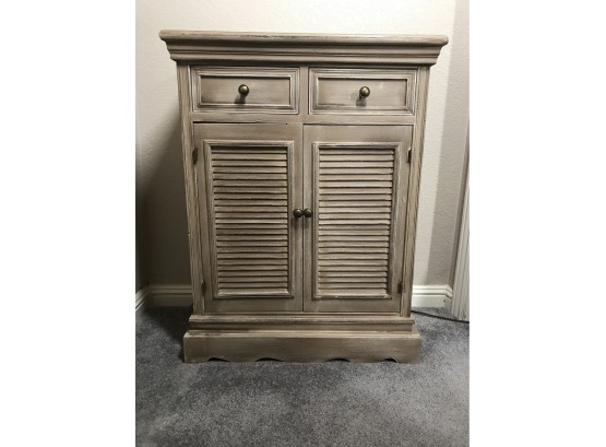 Distressed Brown/gray Cabinet