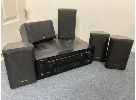 Pioneer Speakers With Audio/Visual Multi-channel Receiver