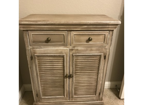 Great Little Distressed Gray /brown Hutch