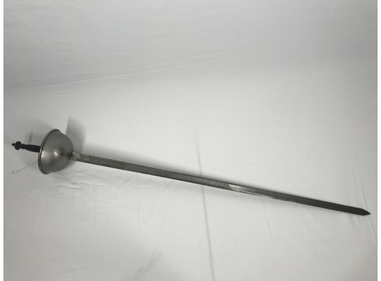 Interesting Engraved Detail Metal Sword- Toledo Spain