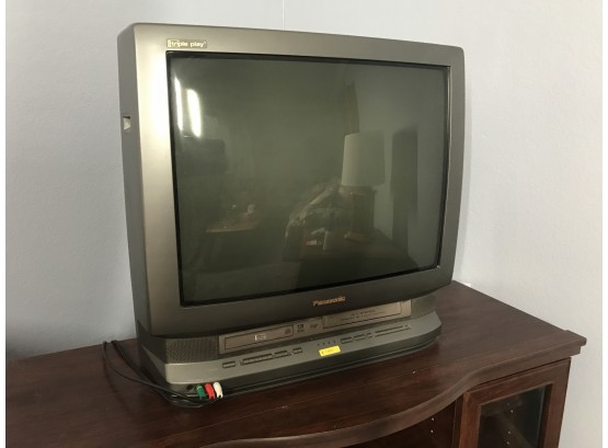 Panasonic Box Television With DVD And VHS Players