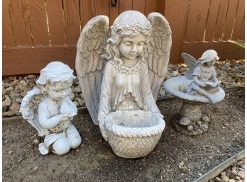 Three Garden Fairies/Angels - See Photos
