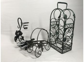 Wine Bottle Rack And Accessorits