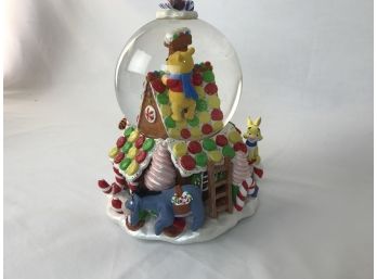 Whimsical Christmas Winnie The Pooh & Friends Snow Globe