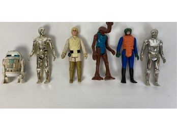 6 Vintage 1980s Star Wars Action Figures-See Photos