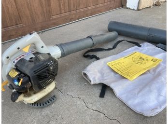 Ryobi Brand Leaf Blower/vacuum With Engine Operating Instructions