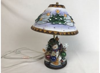 Cute Holiday Decorative Snowman Lamp