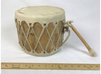 Handmade Wooden & Rawhide Drum