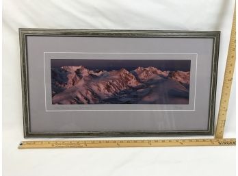 Signed Beautiful Wm. Ervin Sunrise, Indian Peaks Wilderness-Boulder County, CO Photo Print