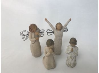 Four Willow Tree Brand Figurines