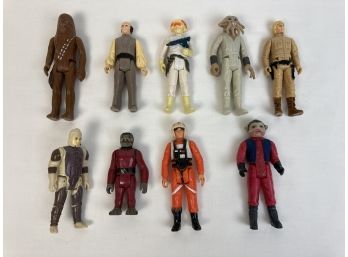 9 Vintage 1980s Star Wars Action Figures- See Photos
