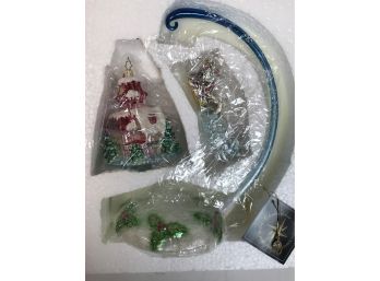 New In Box Whimsical Christopher Radko Hanging Blown Glass Decoration