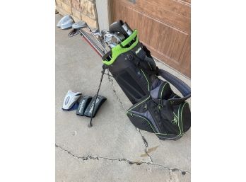 Cleveland Women's Golf Clubs With Greene & Black Bag & Accessories (see Photos)