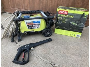 Ryobi Brand Power Washer With Handy 12 Inch Surface Cleaner Adapter (see Photos)