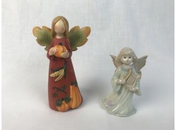 Pair Of Angel Figurines-see Photos For Condition